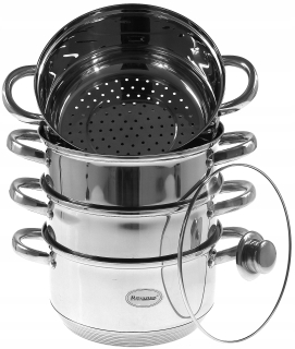 Naparovací hrniec - Varenie hrniec 4.5l. Dusíme 5el. 22cm. 522