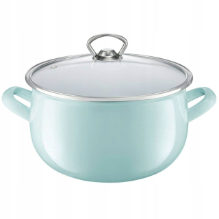 Hrniec, kastrol - Smaltovaný hrniec Ambition Garden 18cm 3,1l Mint