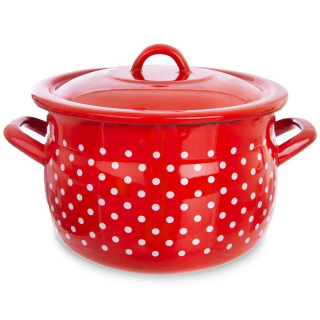 Hrniec, kastrol - Pot smaltovne Peas 20cm ochranného plynu indukčné