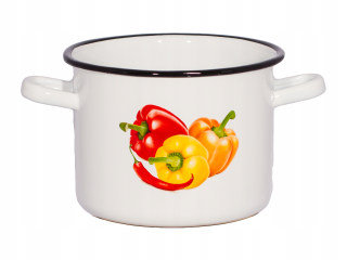 Hrniec, kastrol -  Smaltovaný hrniec čítacie Olkusz 16 cm 2L