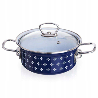 Hrniec, kastrol - Potkalový smalt s 16 cm resort 1,4l Sofia