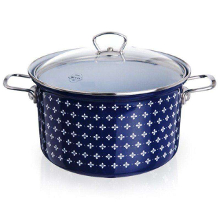 Hrniec, kastrol - Hrniec smalt s 24cm 6,1l Sofia veko