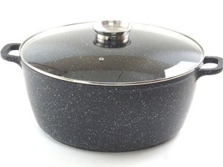 Hrniec, kastrol - Žulový hrniec Brytfanka indukcie 18,5 L 4420