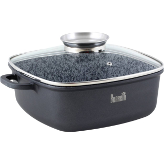 Hrniec, kastrol - Žula štvorcový hrniec 20 cm BR-3520