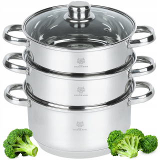 Karl Hausmann Steamer 4,3 l Striebro z nehrdzavejúcej ocele