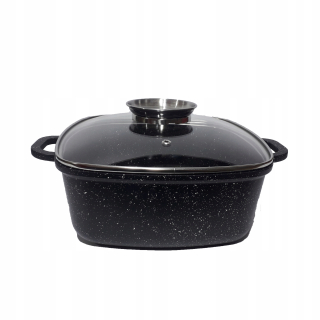 Hrniec, kastrol - Hrniec s mramorovaným povlakom 20 cm 2,8 L EB8111