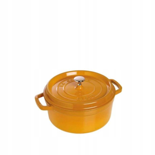 Naparovací hrniec - Liatinové hrniec okrúhly horčica Staub, 2,2 l