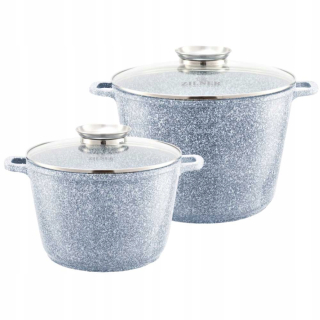 Sada hrncov - Hrnce zl 7066 sada 2 mramor hrnce indukcia