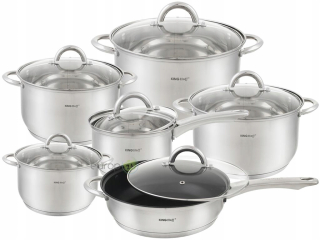 Sada hrncov - Oceľové hrnca KINGHOFF KH 4450 Indukčné set