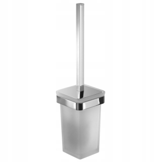 WC kefa - Gedy Samoa Brush Toaleta zavesenie Chrome/mliečne sklo