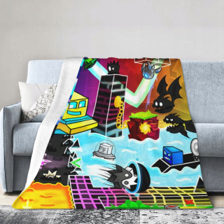 Prikrývka na posteľ - Koc Zvezvi flanel 200 x 150 cm viacfarebné