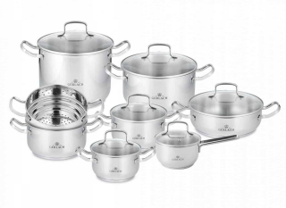 Sada hrncov - Gerlach Pots Set 15 el. Jednoduchý