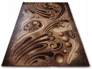 Snový tkaný koberec Bcf Alfa Shiraz Feathers Brown 180x250 Artdeco Belgicko