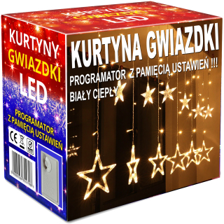 SVETELNÁ ZÁCLONA LED STARS Vianočné osvetlenie
