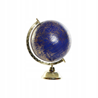 Globe DKD Home Decor Blue Golden Metal (27 x