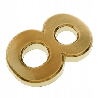 Číslo na dom - Čísla čísel Golden Brushed Mount House