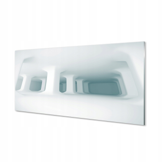 Umelecké dielo akrylová maľba Biele rekvizity 3d 140x70 cm