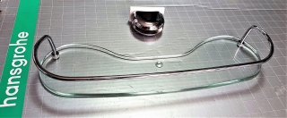 Hansgrohe sklenená polica 26208000 - pre panel