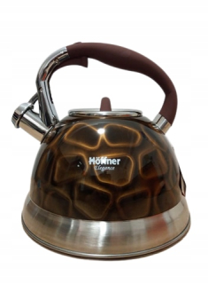 Čajník, kanvica na čaj - HF-3885 Hoffner - 3L-Gold metal kanvica