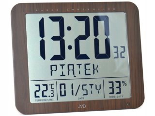 Hodiny - HIT Právne hodiny JVD Rádiom riadené 25x21 cm