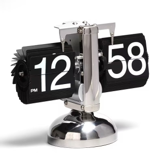 RETRO KLOPNÉ HODINY MECHANICKÉ KLOPNÉ HODINY ČZARNY
