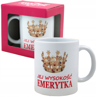 Gadget - Hrnček s potlačou pre dôchodcu, Galeria Giftu, biely, 330 ml