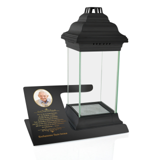 VENOVANÝ HROBOVÝ STOJAN A VEĽKÁ LAMPA, XXL