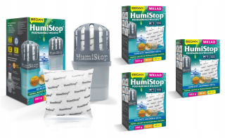 Pohlcovač vlhkosti - Humistop Humistop PW284 absorbér vlhkosti 280 g + 4× Humistop vložka absorbéra vlhkosti 280 g