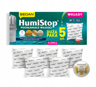 Náplne pre pohlcovač vlhkosti HumiStop PWZ5549 5 ks.
