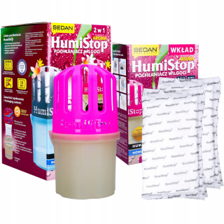 Pohlcovač vlhkosti - Humistop Vlhkosť absorbéra s kvetinovou vložkou 2x