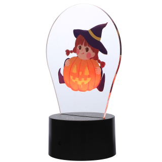 Lampáš, svietník - Halloween Malá nočné svetlo USB Light Výmena lampy