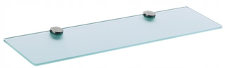 Hansgrohe oceľová sklenená polica 41250800