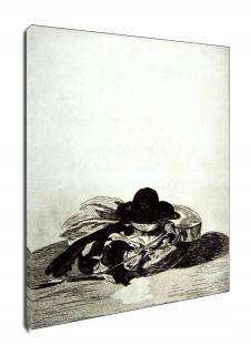 Klobúk a gitara, Edouard Manet - obrázok na plátne
