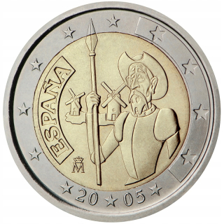 Španielsko 2005 Španielsky štýl 2 doláre EÚ Originál