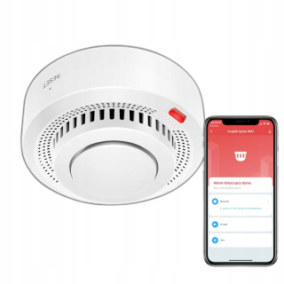 Mini senzorový detektor dymu požiarny alarm ZigBee TUYA