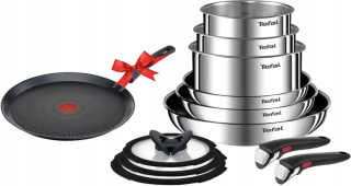Sada hrncov Tefal INGENIO EMOTION START&COOK, nehrdzavejúca oceľ, 11 ks.