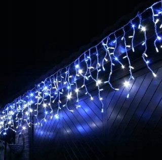 Svetelný záves LAMPA ZÁCLONA ZÁCLONA METEORITY LED SVETLÁ ŽIARENÉ DOM BYTY TERASY BALKÓN ZÁHRADA cencúle 51 - 100 svetiel