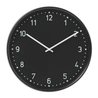 Hodiny - IKEA Bondis clock black