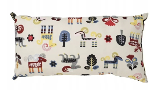 Vankúš - Vankúš IKEA Ekvecklare vankúš 30x58 cm viacstorivorovaný krém