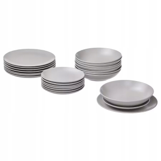 Porcelán, servis - Ikea FARGKLAR večera služba 18 ks.