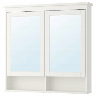 Ikea Hemne Cabinet so zrkadlom bielym 103x16x98 cm