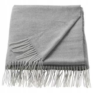 Prikrývka na posteľ - Ikea polyesterová prikrývka 160 x 120 cm odtiene šedej