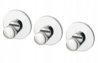 Vešiak - Ikea Skoghall Adhesive Hook 3 PCS Chrome