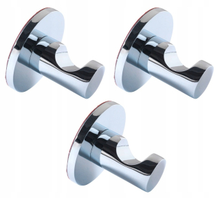 Vešiak - Ikea Skoghall self -adhézny háčik 3 ks. Chrome