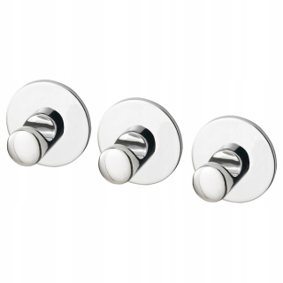Vešiak - Ikea Skoghall Hook, Self -Adhhesive, Chrome