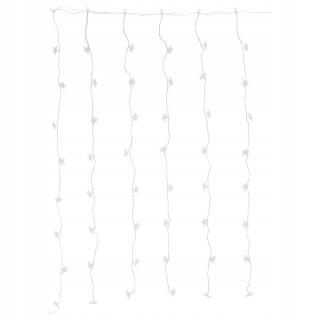Dekorácia na okno - Ikea Strala LED svetlo záves 48 hviezd