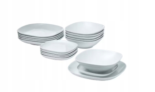Porcelán, servis - Ikea jedálenská súprava 18 ks.