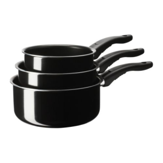 Sada hrncov - IKEA kavalkáda SET 3 ks panvica teflon