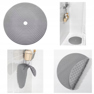 Ikea sprchová rohož, Doppa tmavo šedá 46 cm