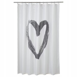 Ikea sprchová opona lytfibbla srdce 180x200
